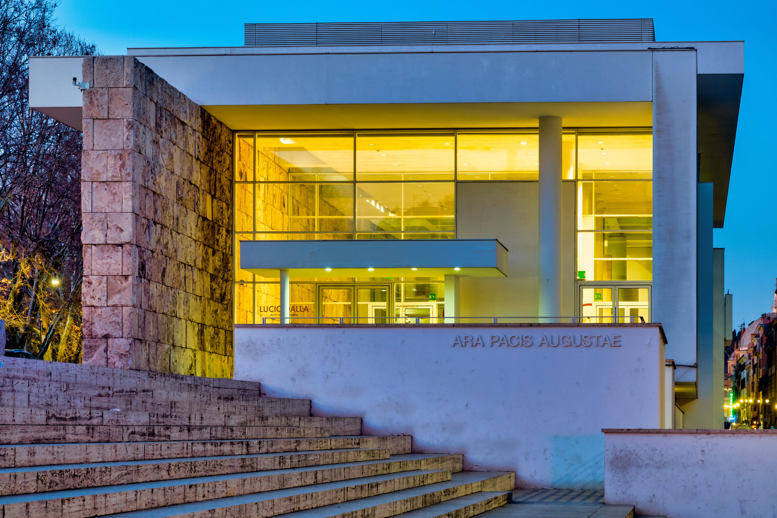 View of the Museum of the Ara Pacis, Rome, Italy